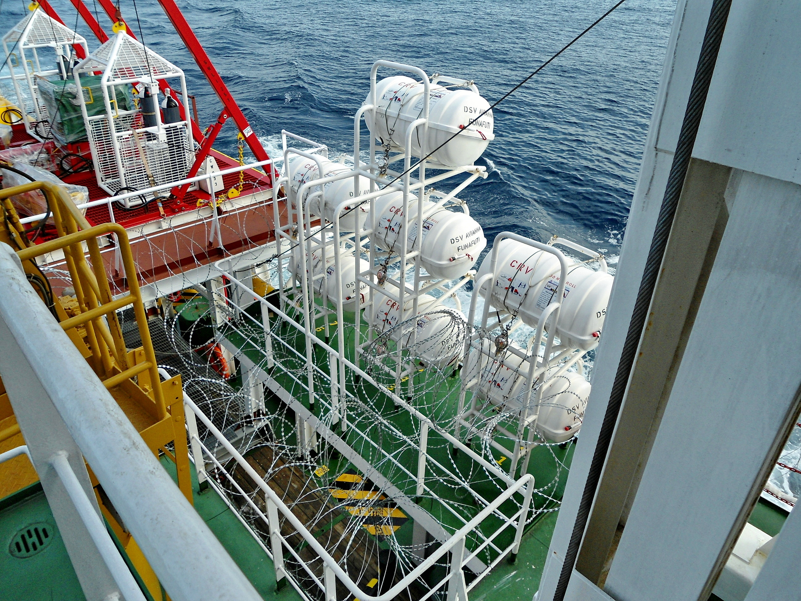 DSV AVIANNA ANTI-PIRACY MEASURES ON DECK